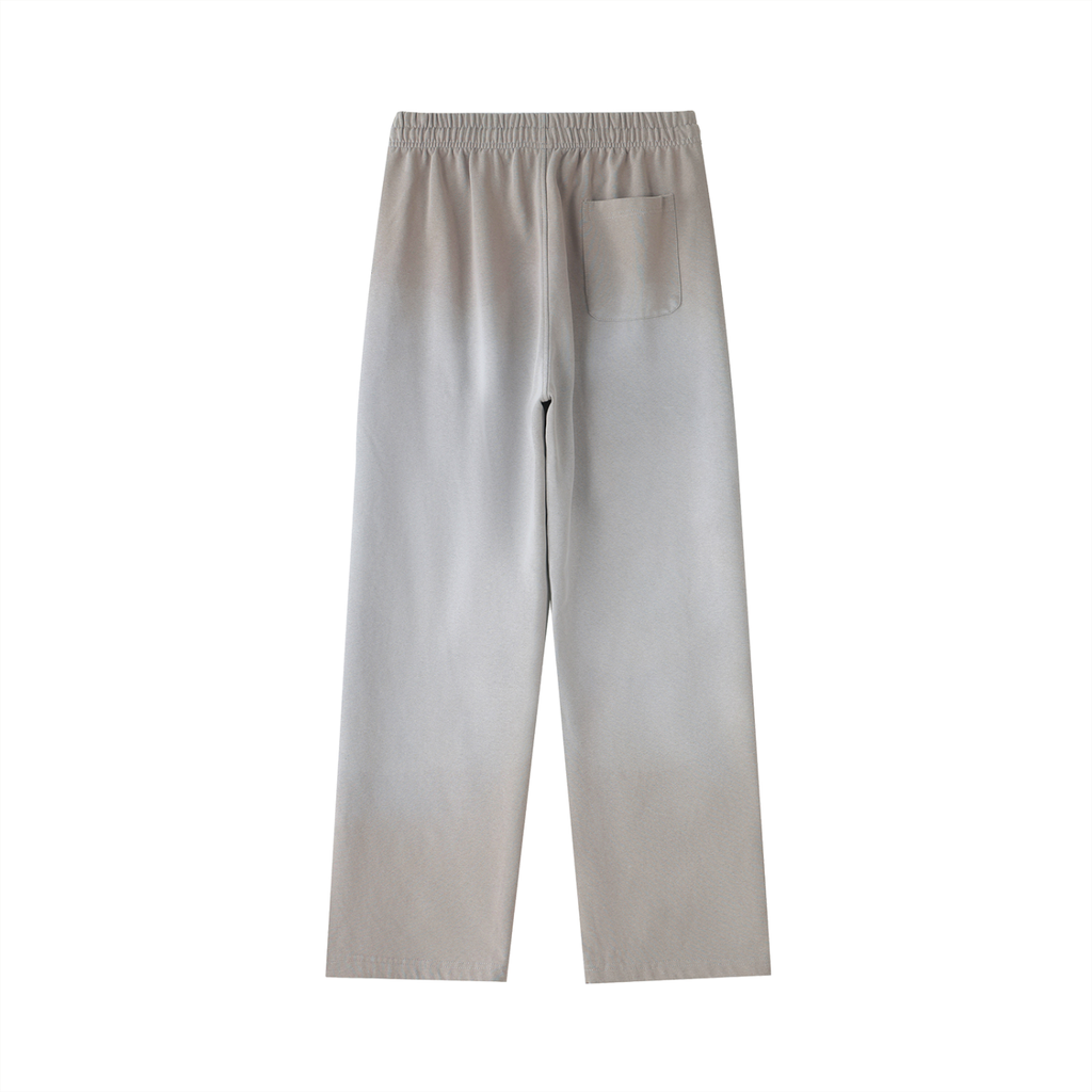 Stone Washed Straight-Leg Sweatpants