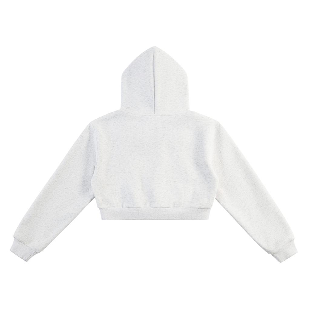 Women's Original Cropped Hoodie (Black Logo)