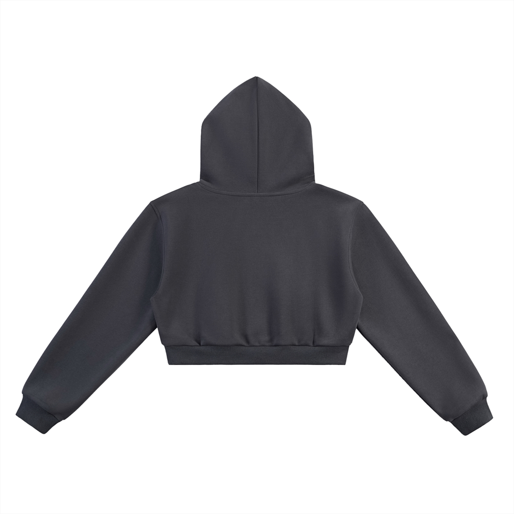 Women's Original Cropped Hoodie (Black Logo)