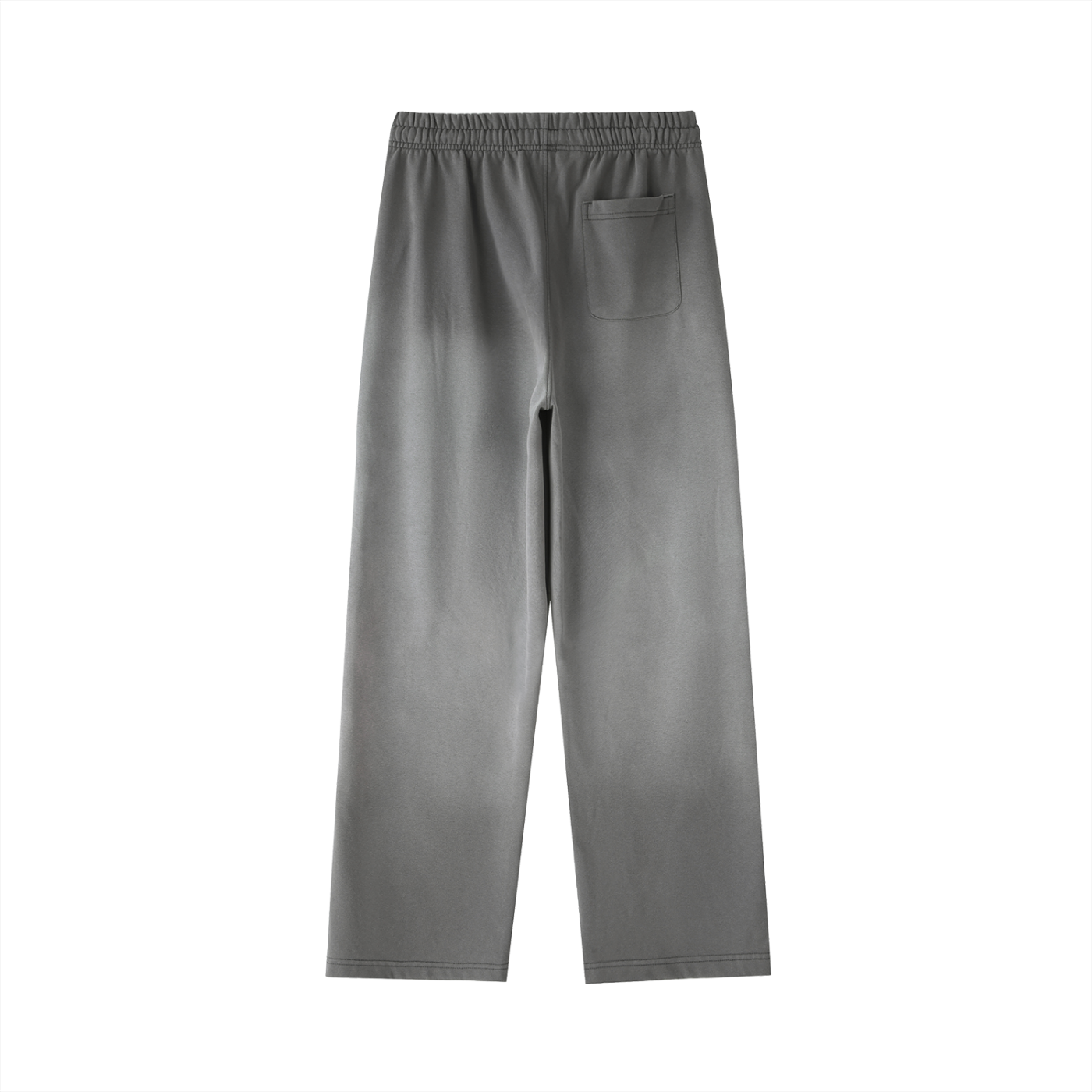 Stone Washed Straight-Leg Sweatpants