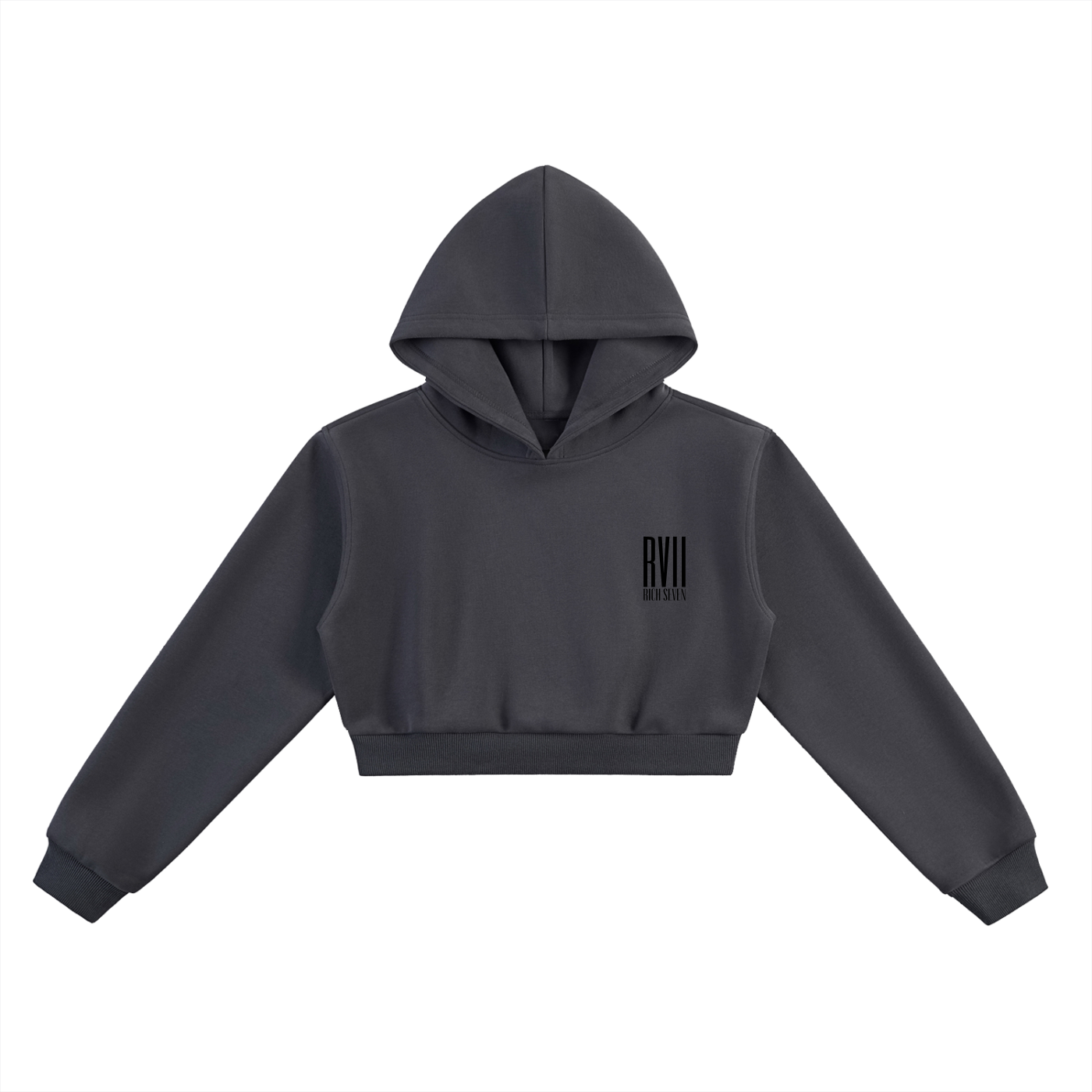 Women's Original Cropped Hoodie (Black Logo)
