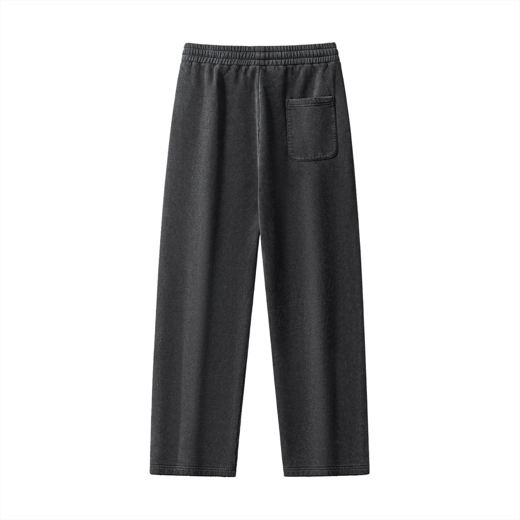 Frayed Enzyme Washed Fleece Sweatpant