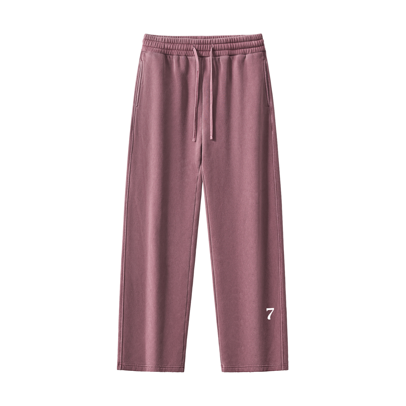 Frayed Enzyme Washed Fleece Sweatpants