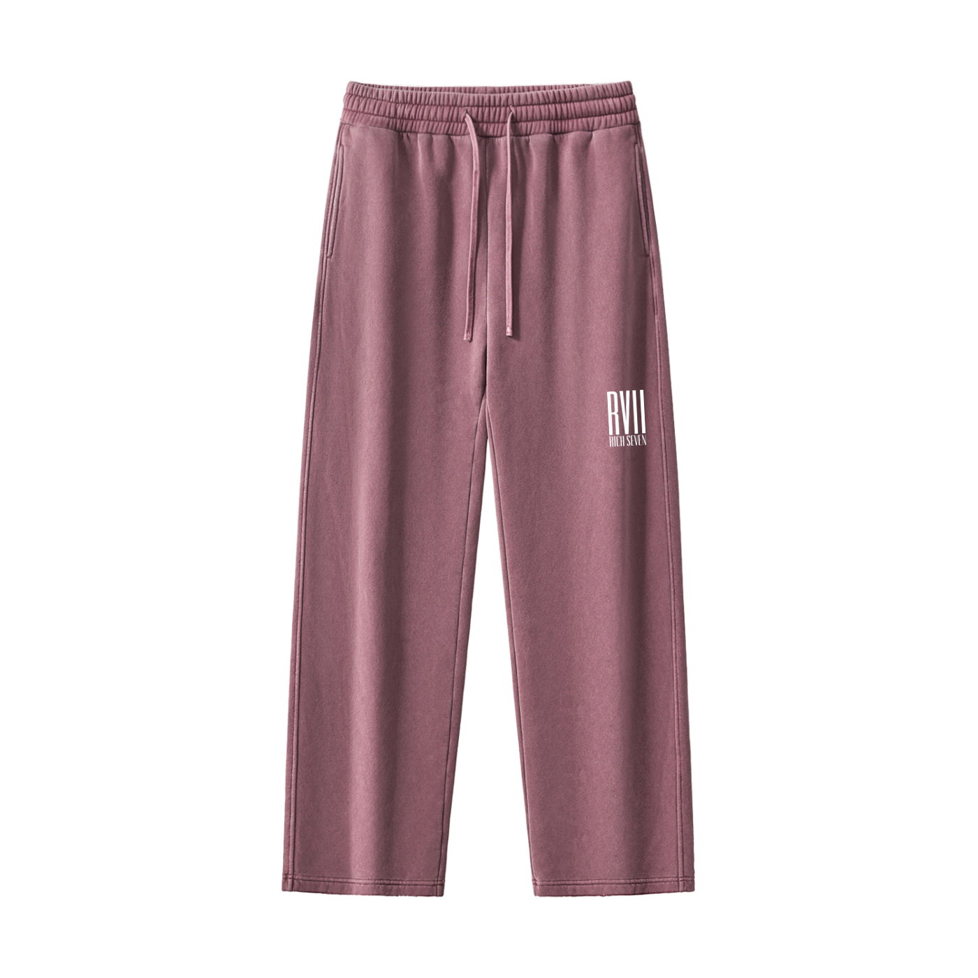 Frayed Enzyme Washed Fleece Sweatpants